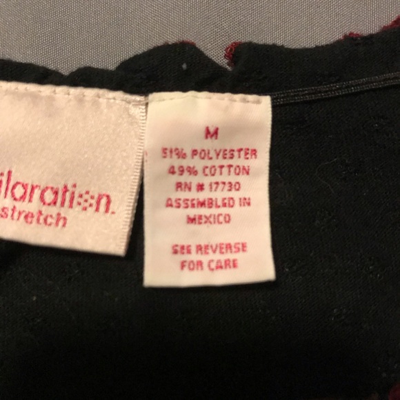 Xhilaration Short Sleeve Black and White Embroidered Top-M - Picture 15 of 16